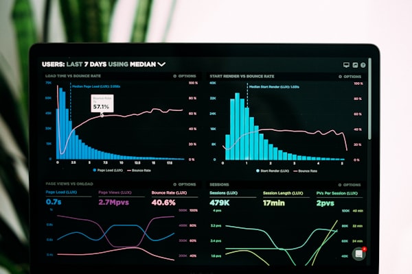 Futuristic financial dashboard UI glowing cyan on dark slate background, holographic data visualization, professional 3d render, no human figures